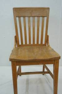 lot 74 image: wooden chair 18 seat height