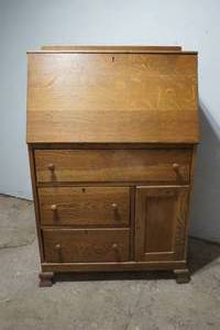 lot 25 image: antiquevintage secretaries desk