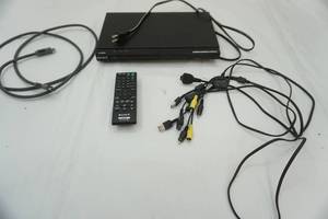 lot 48 image: Sony DVD player wremote and HDMI cable