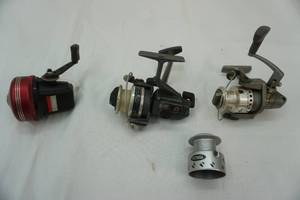lot 185 image: 3 fishing reels & 1 spool
