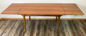 lot 1 image: Granlund Swedish Teak Dining Room Table