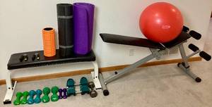 lot 24 image: Workout Bundle - Benches and Weights