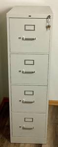 lot 41 image: HON 4-Drawer Vertical Filing Cabinet