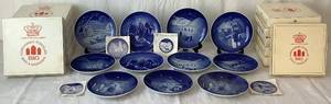 lot 37 image: Bing and Grondahl Christmas Plates - 1970s