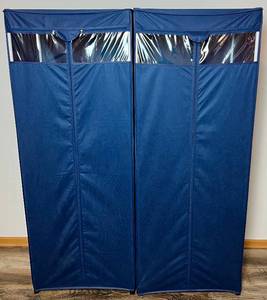 lot 58 image: Navy Portable Wardrobe Closets