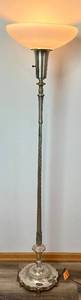 lot 66 image: Vintage 1930s Art Deco Floor Lamp