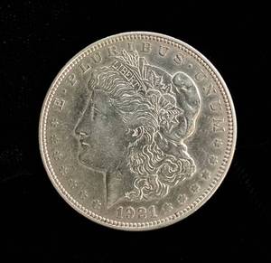 lot 6 image: 1921 Morgan Silver Dollar