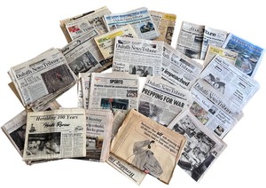 lot 104 image: 1950s - 2000s Newspapers