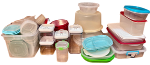 lot 65 image: Variety of Food Storage Containers Including Tupperware