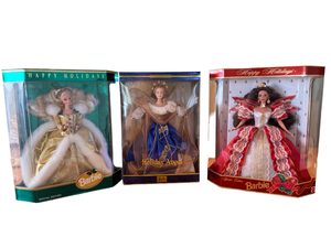 lot 44 image: 1990s Holiday Barbies