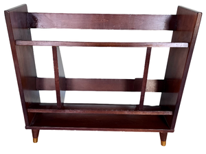 lot 22 image: Vintage Mid Century Modern Walnut Bookshelf