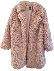 lot 129 image: Wild Fable Light Pink Faux Teddy Jacket