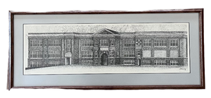 lot 133 image: Deer River, MN Old High School Panoramic Signed Print