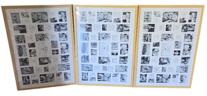 lot 141 image: Three Wooden 27x 40 Picture Frames