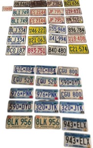lot 205 image: Collection of 40 1960s to Current License Plates