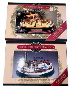 lot 228 image: Mr. Christmas Holiday Scenes including Mr. Christmas Going Home for Christmas