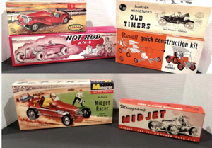 lot 79C image: Vintage Model Car Kits Including Midjet, Revell & Hot Rod Brands