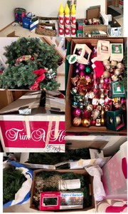lot 240 image: Large Lot of Holiday Decor