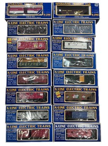 lot 16 image: (16) KLINE Electric Train Cars Including Union Specific & JIF Peanut Butter Box Car