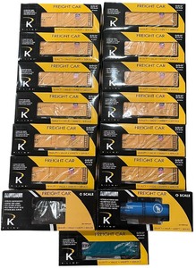 lot 17 image: K-Line Freight Cars Includes 12 Union Pacific Box Cars