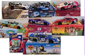 lot 69C image: (7) Action Collectibles Brand Racing Car Models Including Scooby Doo, Taz, Target, E.T & More