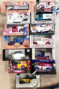 lot 72C image: (13) Advertising Collector Model CarsTrucks Including SuperValu, Crackers Jacks, Corona & More