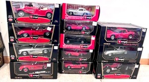 lot 53C image: (12) Burago Brand Collector Model Cars - New In Boxes