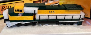 lot 12B image: Rail King Dash-8 Diesel Locomotive 8651, New in Package