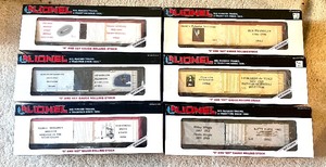 lot 33 image: (6) Lionel 027 Rolling Stock Reefer Train Cars