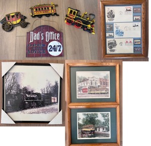 lot 200 image: Dads Train Office Decor