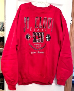 lot 156 image: Vintage St. Cloud State University Sweatshirt (New With Tags) Size XL