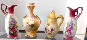 lot 184 image: Four Vintage Vases & Pitchers