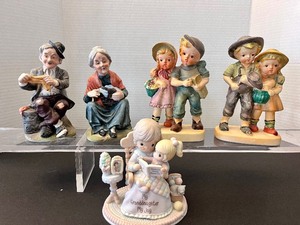 lot 190 image: Vintage Ceramic Figurines and Precious Moment Figurine