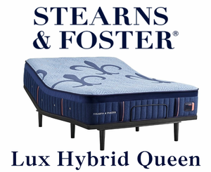 Sterns & Foster "LUX Hybrid" Plush Queen Mattress- MRSP $3,299.00 - No Reserve!