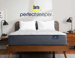 lot 21 image: Serta Perfect Sleeper Sandburg Firm 11.5 King Mattress - MSRP $1,799 - No Reserve