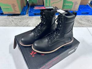 lot 74 image: Z-1R Premium Leather Motorcycle Boots - Mens Size 9.5