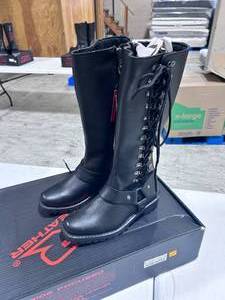 lot 78 image: Z-1R Premium Leather Motorcycle Boots - Womens Size 8