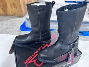 Z-1R Premium Leather Motorcycle Boots Size 11