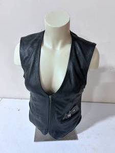 lot 127 image: Z1R Conceal Carry Leather Vest - Size Small