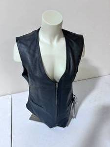 lot 128 image: Z1R Conceal Carry Leather Vest - Size Medium