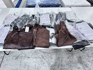 lot 259 image: Varity Size Lot  AllState Leather Chaps - 23 Items