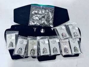 lot 304 image: Biker Bell Lot Assorted, 39 Silver Size 21 Rings for Resale