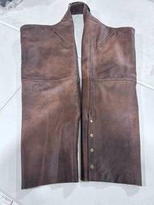 All - State Leather Brown Belt Less Chaps - Size XL