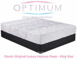lot 7 image: Sealy Optimum Leadership Series Low Profile Luxury Memory Foam King Mattress - MSRP $2999.00 - No Reserve
