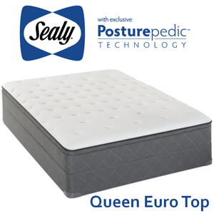 lot 8 image: Sealy Posturepedic Cushion Firm Eurotop Queen Mattress - MSRP $1199.00 - No Reserve
