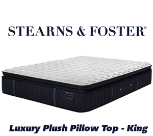 lot 22 image: Stearns & Foster Estate Series 14.5 Luxury Plush Pillow Top King Mattress - MSRP $3,999.00 - No Reserve