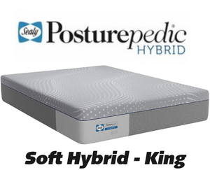 lot 24 image: Sealy Posturepedic Soft Hybrid King Mattress - MSRP $2499.99 - No Reserve