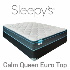 lot 34 image: Sleepys Calm 9 Euro Top Queen Mattress MRSP $1,000.00 No Reserve