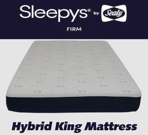 lot 4 image: Sleepys by Sealy Firm Hybrid King Mattress
