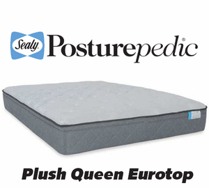 lot 6 image: Sealy Posturpedic Blue Coast Plush Euro Top Queen Mattress - MSRP $1999.00 - No Reserve